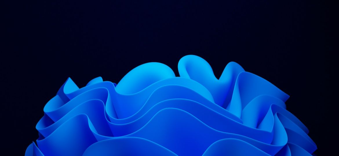 blue and white abstract illustration